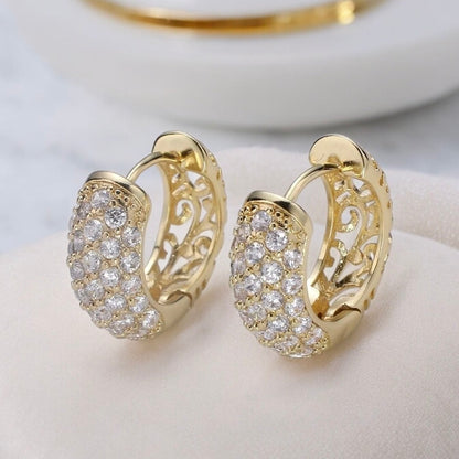 Nadia Huggie Hoop Earrings-EllyBoutique