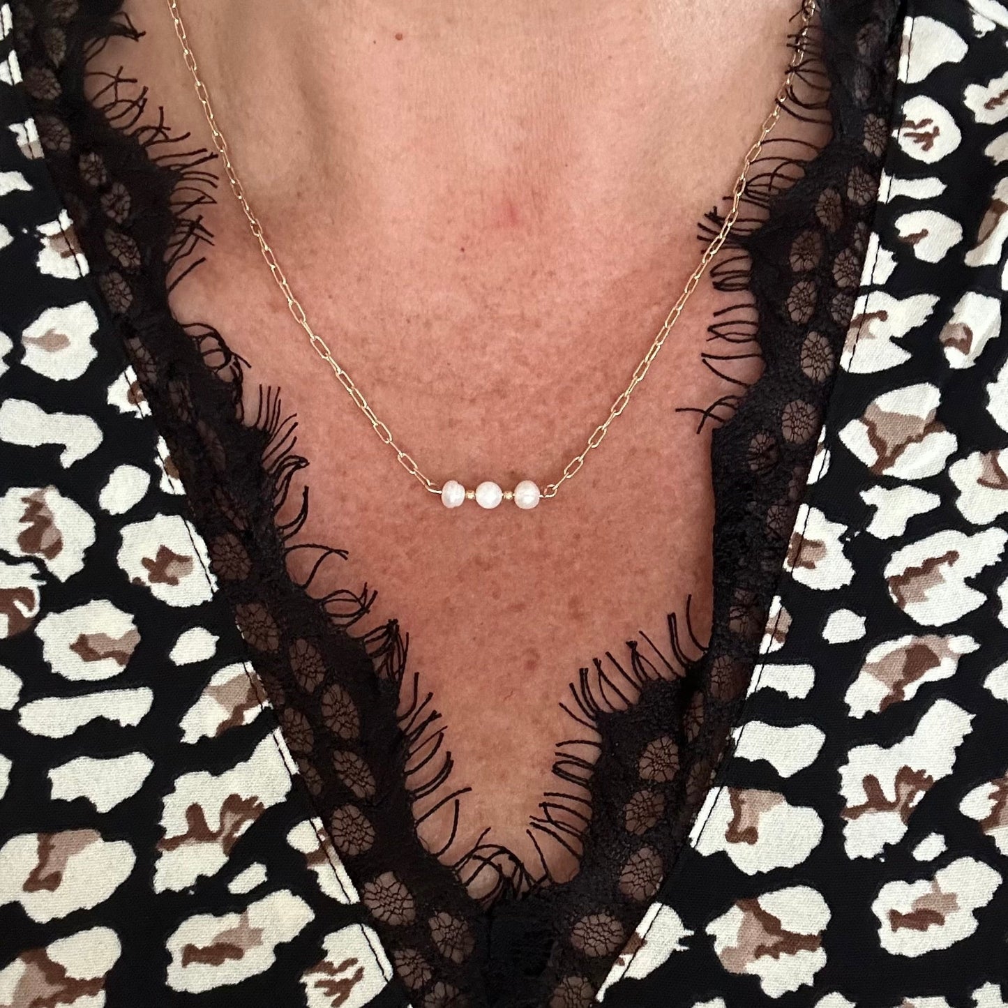 Three Wishes Pearl Necklace-EllyBoutique