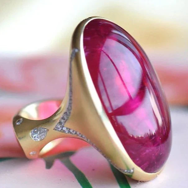Vintage Pink Gold Ring-EllyBoutique