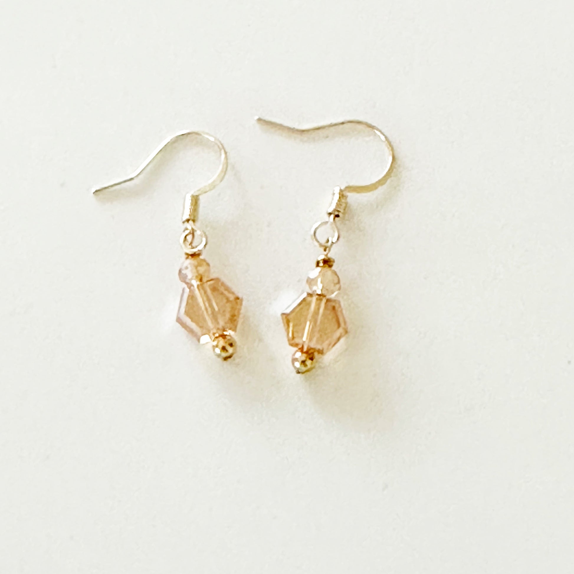 Pamina Honeycomb Glass Bead Earrings-EllyBoutique