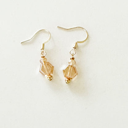 Pamina Honeycomb Glass Bead Earrings-EllyBoutique