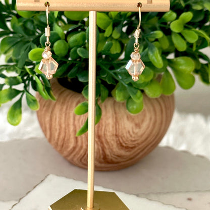 Pamina Honeycomb Glass Bead Earrings-EllyBoutique