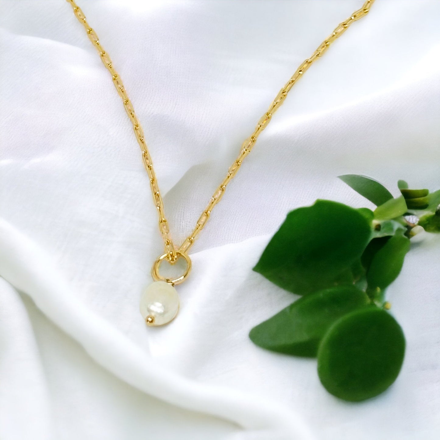 Oriana Pearl Necklace-EllyBoutique