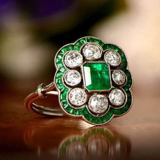 Vintage Emerald Ring-EllyBoutique