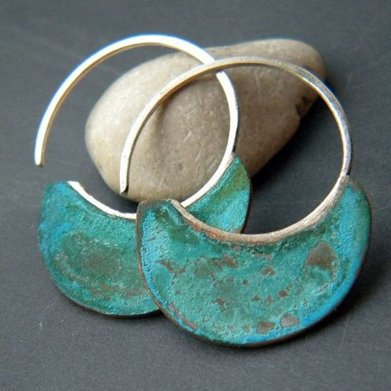 Vintage Turquoise Earrings-EllyBoutique