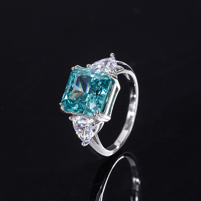 Vintage Turquoise Crystal Ring-EllyBoutique