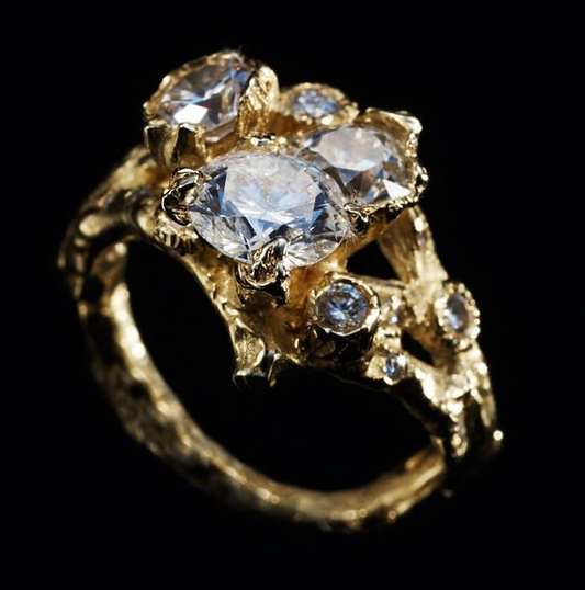 Vintage Ring Shiny Gold-EllyBoutique