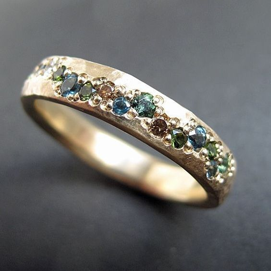 Vintage Gold Colorful Ring-EllyBoutique