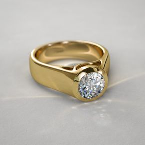 Vintage Inlaid Crystal Gold Ring-EllyBoutique