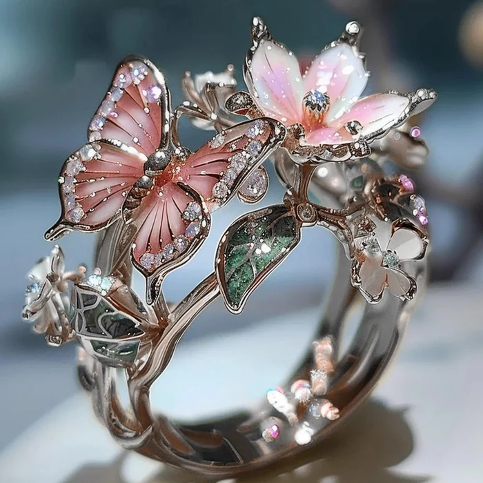 Vintage Golden Prifddinas Floral Ring-EllyBoutique