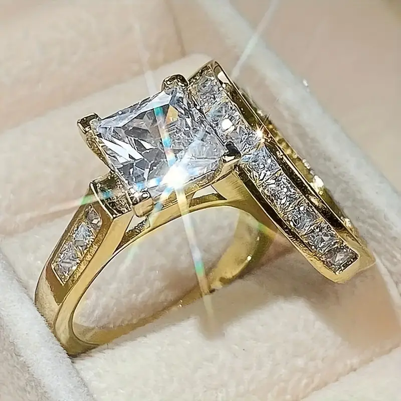 Vintage Gold Zirconia Ring Pack-EllyBoutique