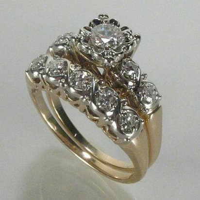 Vintage Elegant Bright Golden Ring-EllyBoutique