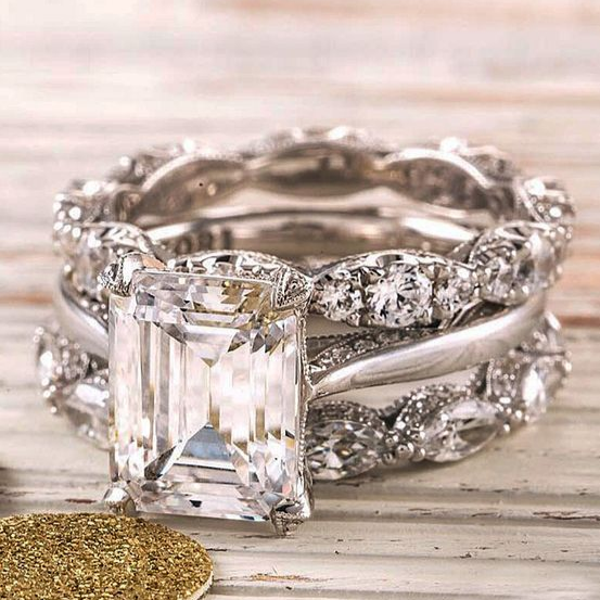 Vintage Silver Bright Layer Ring-EllyBoutique