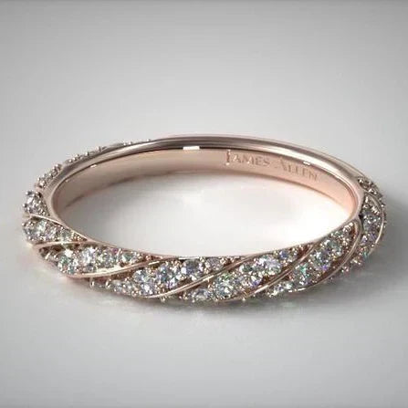 Vintage Rose & Zirconia Ring-EllyBoutique