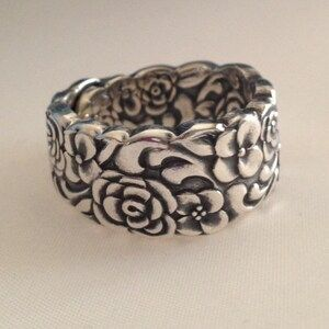 Vintage Silver Flower Ring-EllyBoutique