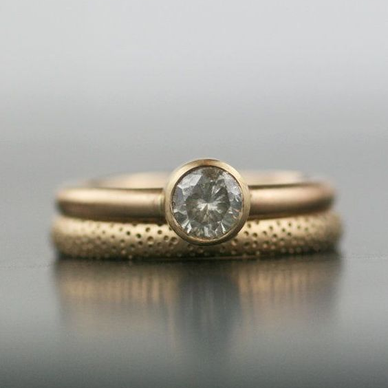 Vintage Golden & Glass Ring-EllyBoutique