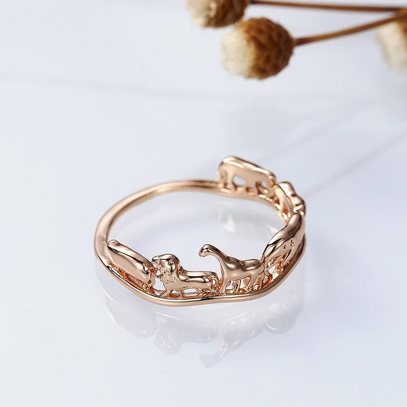Vintage Gold Wildlife Ring-EllyBoutique