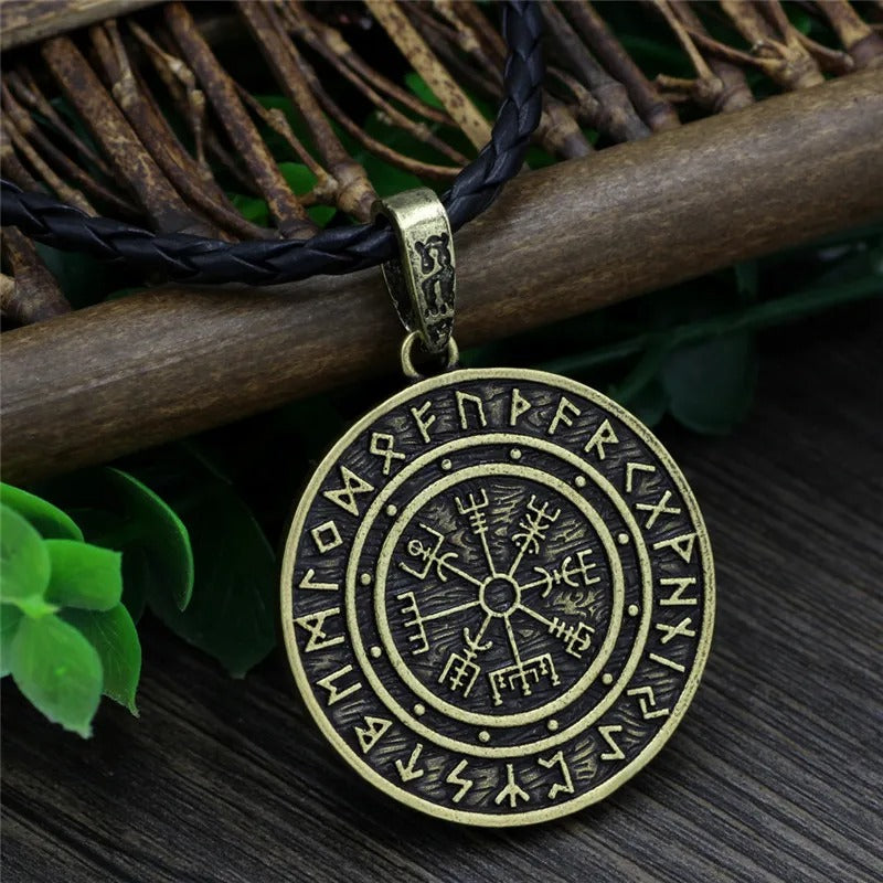 Runic Circle Viking Rune Necklace-EllyBoutique